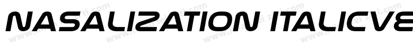 Nasalization ItalicVersion字体转换